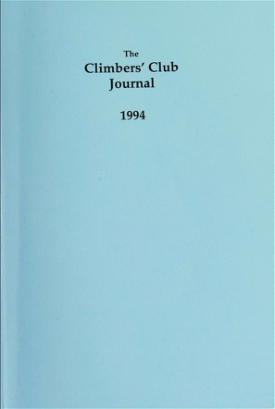 Climbers' Club 1994 Journal cover
